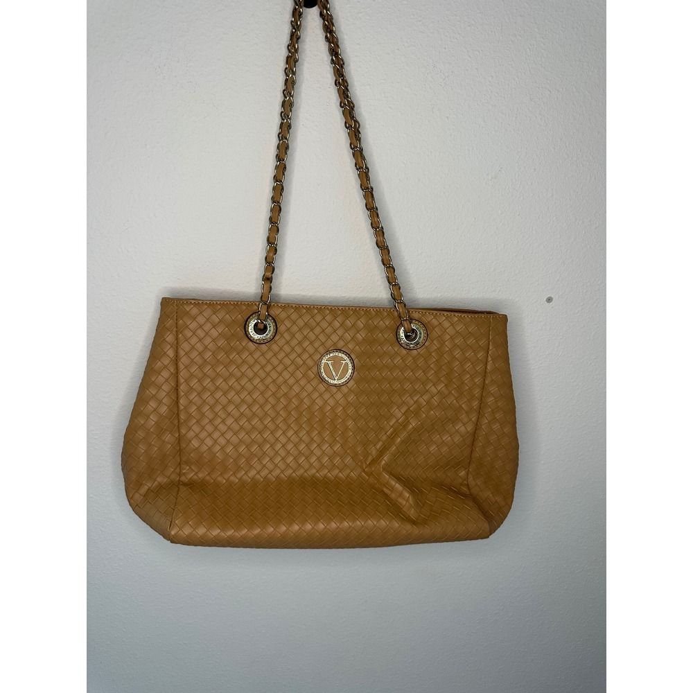 Vera New York Woven Tote Bag Chain Strap Shoulder Bag‎ Designer Purse